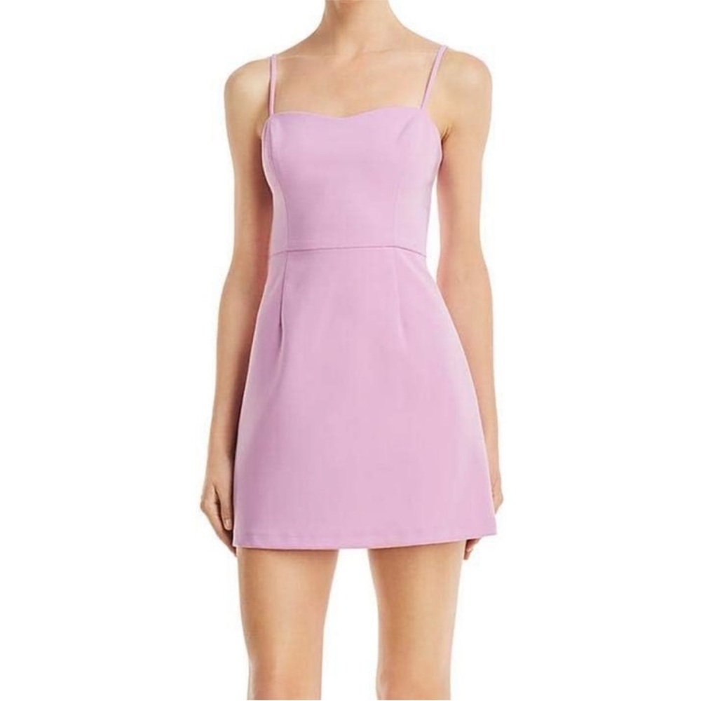 French Connection Lavender Sweetheart Mini Dress